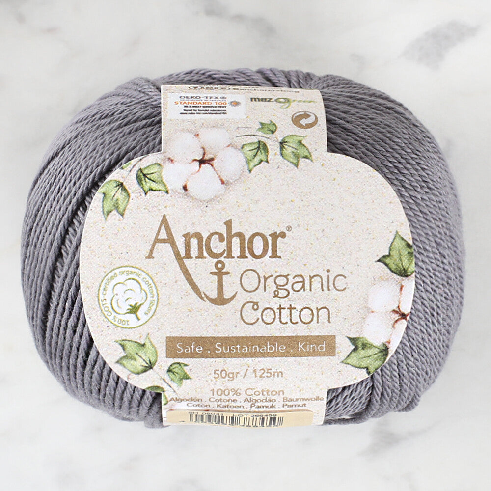 Anchor Organic Cotton Koyu Gri El Örgü İpi - SH 06041